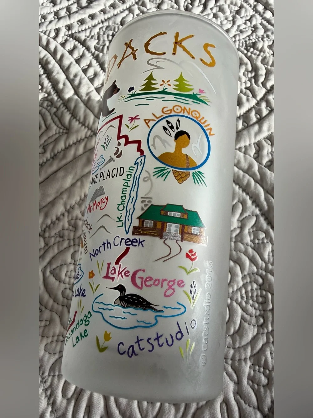 One CatstudioAdirondacks Frosted 15 oz. Souvenir Tumbler